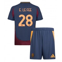 Echipament fotbal AS Roma Enzo Le Fee #28 Tricou Treilea 2024-25 pentru copii maneca scurta (+ Pantaloni scurti)